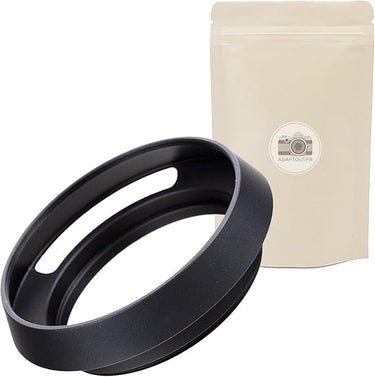 1x 52mm Parasol para Exteriores Negro de Metal para Lente 52 mm Parasol ventilado